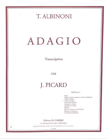 Tomaso Albinoni: Adagio