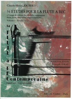 Claude-Henry Joubert: Etudes pour la flûte à bec (34) Vol.1 (1 à 17)