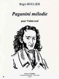 Régis Boulier: Paganini mélodie