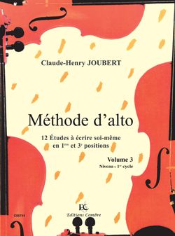 Claude-Henry Joubert: Méthode d'alto Vol.3