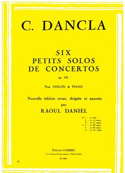 Charles Dancla Petit Solo De Concerto Op 141 N 4 En Re Min Presto Sheet Music