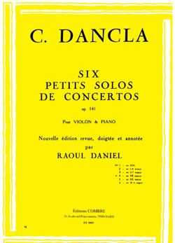 Charles Dancla Petit Solo De Concerto Op 141 N 4 En Re Min Presto Sheet Music