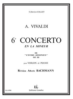Antonio Vivaldi: Concerto n°6 en la min. Op.3 Estro Armonico