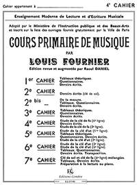 Louis Fournier: Cours primaire de musique cahier 4