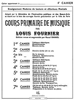 Louis Fournier: Cours primaire de musique cahier 4