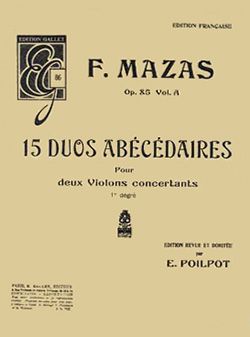 Jacques-Féréol Mazas: Duos abécédaires (15) Op.85a