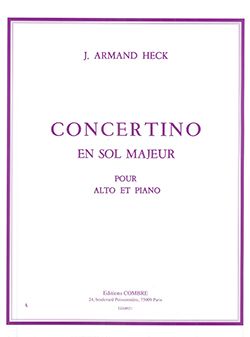 Armand Heck: Concertino en sol maj. Op.40
