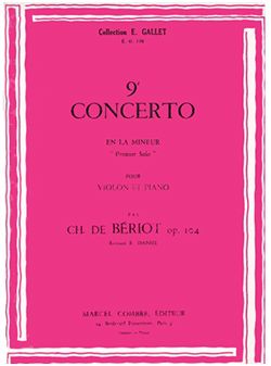 Charles Auguste de Bériot: Solo n°1 du concerto n°9 en la min.