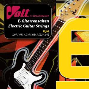 Volt E-guitar Strings (steel) - Set