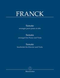 Franck, César: Sonata, arranged for Piano and Viola