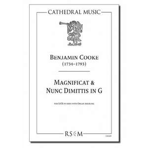 Cooke: Magnificat & Nunc Dimittis in G