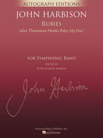 John Harbison: Rubies (After Thelonious Monk's Ruby, My Dear)