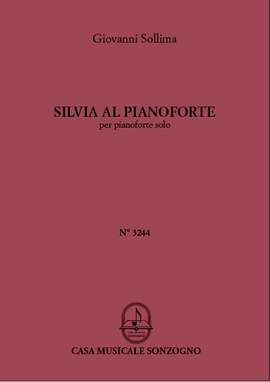 Giovanni Sollima: Silvia al pianoforte (Foglio d'album)