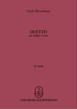 Carlo Boccadoro: Duetto, per Violino e Viola
