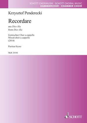 Penderecki, K: Recordare