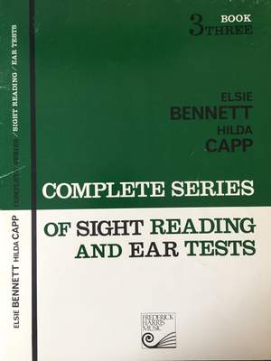 Elsie Bennett_Hilda Capp: Comp. Series of Sight Reading and Ear Tests Book 3