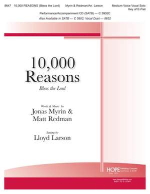 Matt Redman Jonas Myrin 10 000 Reasons Presto Sheet Music