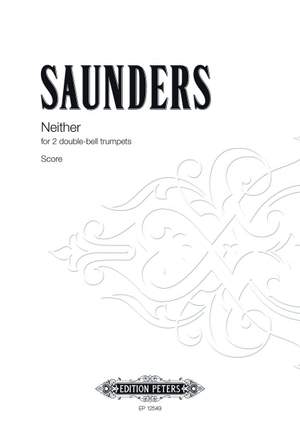 Saunders, Rebecca: Neither (performing score)