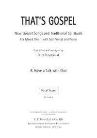Przystaniak, Peter: That's Gospel: Nr. 6 Have a Talk with G