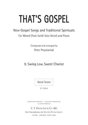 Przystaniak, Peter: That's Gospel: Nr. 9 Swing Low, Sweet C