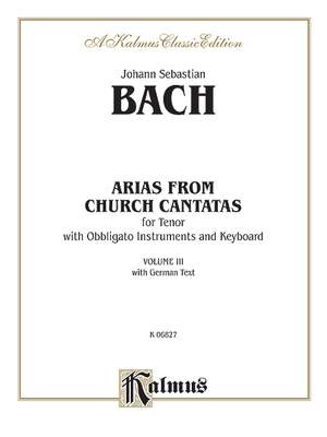 Johann Sebastian Bach: Tenor Arias, Volume III (4 Arias)