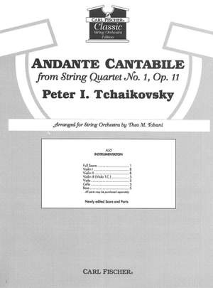 Pyotr Ilyich Tchaikovsky: Andante Cantabile From String Quartet No. 1