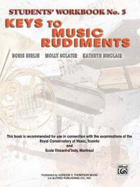 Boris Berlin: Keys to Music Rudiments: Students' Workbook No. 3