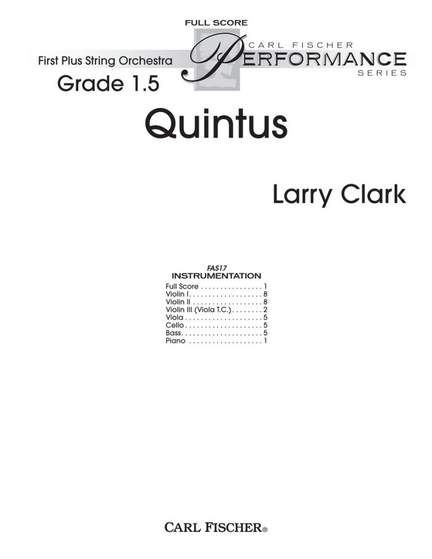 Larry Clark: Quintus