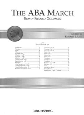 Edwin Franko Goldman: The ABA March