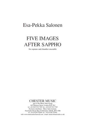 Esa-Pekka Salonen: Five Images After Sappho