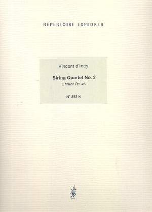 d'Indy, Vincent: String Quartet No.2 in E major Op. 45