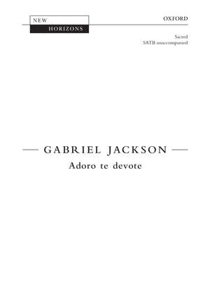 Jackson, Gabriel: Adoro te devote