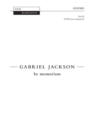 Jackson, Gabriel: In memoriam