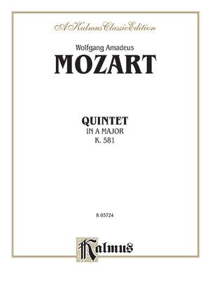 Wolfgang Amadeus Mozart: Quintet, K. 581