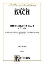 Johann Sebastian Bach: Missa Brevis in G Major