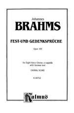 Johannes Brahms: Fest-und Gedenkspruche, Op. 109 Product Image