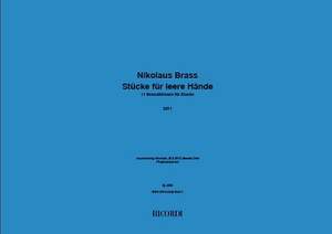 Nikolaus Brass: Stücke für leere Hände für Klavier