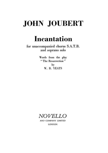 John Joubert: Incantation