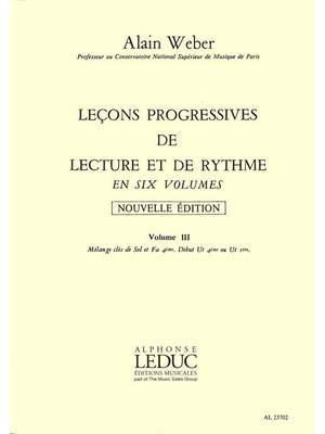 Alain Weber: Leçons Progressives de Lecture et Rythme