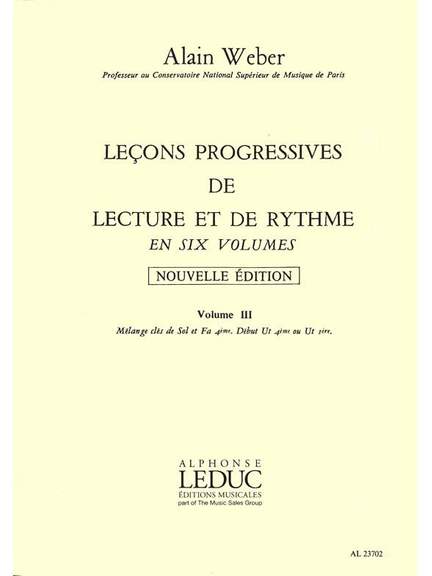 Alain Weber: Leçons Progressives de Lecture et Rythme