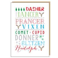 Rudolph The Red Nosed Reindeer - Christmas Card