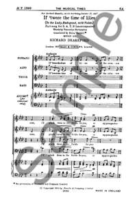 Richard Drakeford: If 'Twere The Time Of Lilies