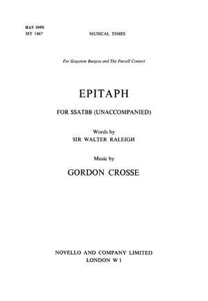 Gordon Crosse: Epitaph