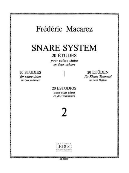 Frédéric Macarez: Snare System, 20 Studies for Snare Drum