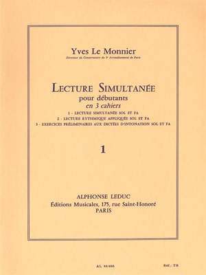 Yves Le Monnier: Lecture simultanée pour débutants - vol. 1