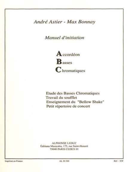 André Astier_Max Bonnay: Manuel d'initiation - ABC