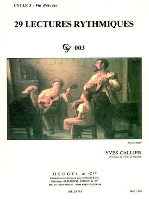 Yves Callier: 29 Lectures rythmiques