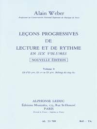 Alain Weber: Leçons Progressives de Lecture et Rythme