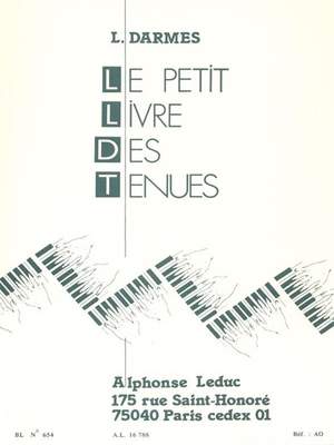 L. Darmes: Le Petit Livre Des Tenues pour piano