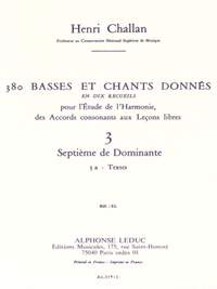 Henri Challan: 380 Basses et Chants Donnés Vol. 3A